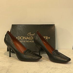 Donald L Pliner (Couture), made in Italy — Black authentic Gator— size 10M